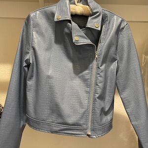 Shein faux leather jacket